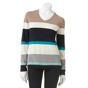 Croft and barrow striped sweater!